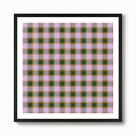 Plaid Fabric 51 Art Print