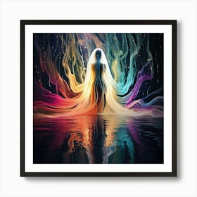 Firefly Phantom, Vibrations, Dreams, Reflected, Lights, Ethereal, Surreal, Abstract, Mysterious, Atm (8) Art Print