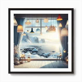 Room With Lamps Art Print