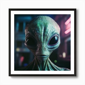 Alien Head 3 1 Art Print