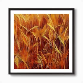 Golden Wheat Field Art Print