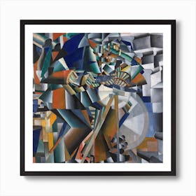 The Knife Grinder Or Principle Of Glittering, Kazimir Malevich Square Art Print