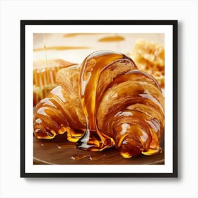 Honey Croissants Art Print