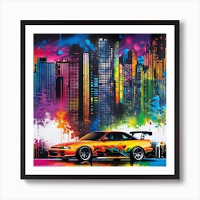 Nissan Gtr 13 Art Print