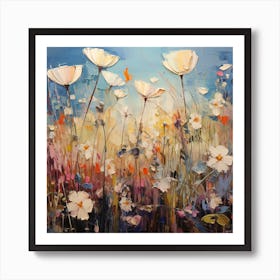 Poppies In The Meadow Art Print