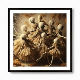 'The Ballerinas' Art Print