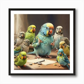 Parrots 1 Art Print