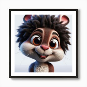 Cartoon Rat Art Print