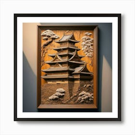 Japanese Wood Carving Art Print