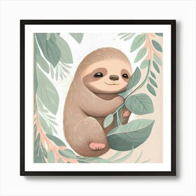 Sloth 3 Art Print