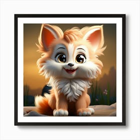 Cute Fox 105 Art Print