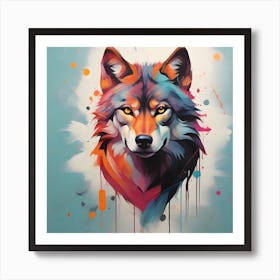 Wolf Painting Art Print