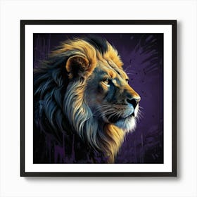 Lion Portrait 2 Art Print