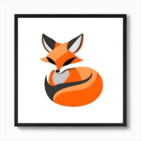 Fox Logo Art Print