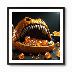 Orange Monster Art Print