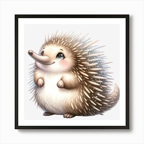 Cute Hedgehog Art Print