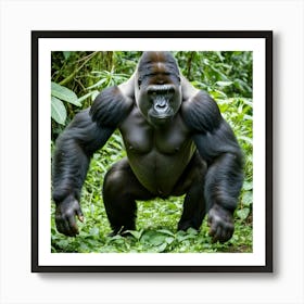 Gorilla In The Jungle 3 Art Print