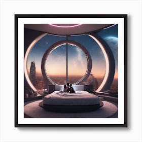 Futuristic Bedroom 8 Art Print