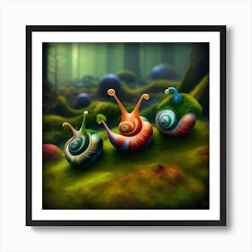 Alien Snails 7 Art Print