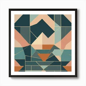 Geometric Abstract Painting Art Print