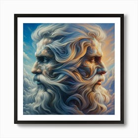 Gods in sky Art Print