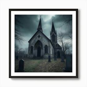 Dark Church Art Print