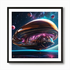 Alien Cruiser 1 Art Print