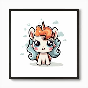 Cute Unicorn 42 Art Print