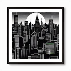 New York City Skyline 41 Art Print