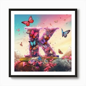 Butterfly K Art Print