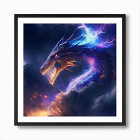 Lightning Dragon 7 Art Print