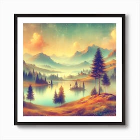 Landscape Wallpaper Art Print