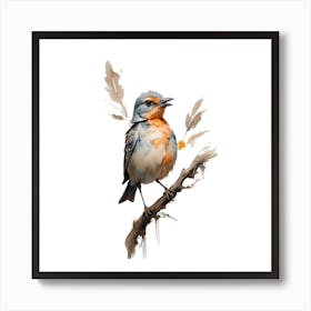 Bird On A Branch Art Print