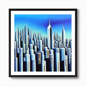 'Skyscraper City' Art Print