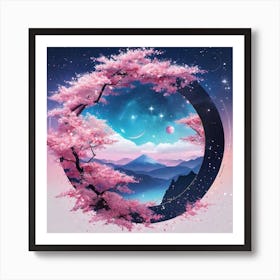 Sakura Trees 8 Art Print