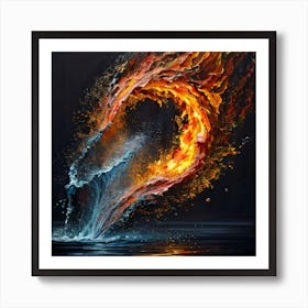 Fire And Water Art Print