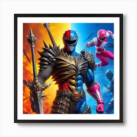 Power Ranger 1 Art Print