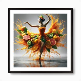 Fruit dancing 4 Art Print