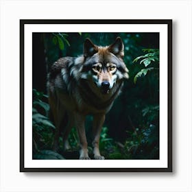 Night Wolf Art Print