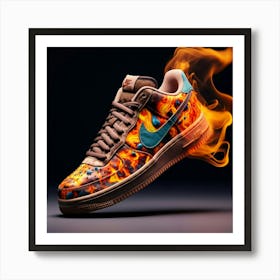 Nike Air Force 1 Fire 1 Art Print