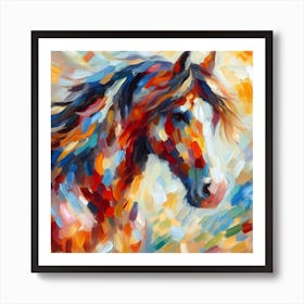 Horse Impressionism 3 Art Print