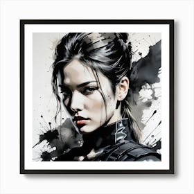 Canvas Girl Art Print