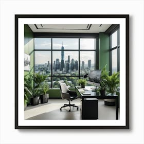 Modern Office Interior Art Print