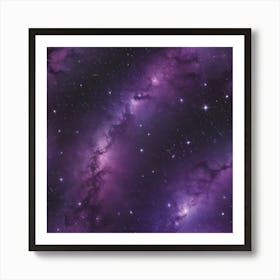 Purple Galaxy Art Print