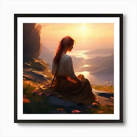 Capture The Beauty Of Solitude A Person On Their Own Capture The Essence Of Solitude And The Peace 1 Art Print