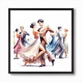 Ballroom dance 2 Art Print