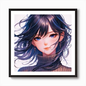 Anime Girl (14) Art Print