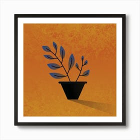 Plant In A Pot Wall Art Art Print