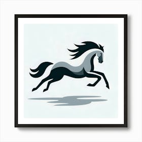 Horse Running Art Print