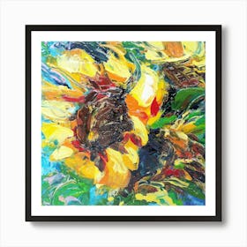 Impression of Golden Blooms Art Print